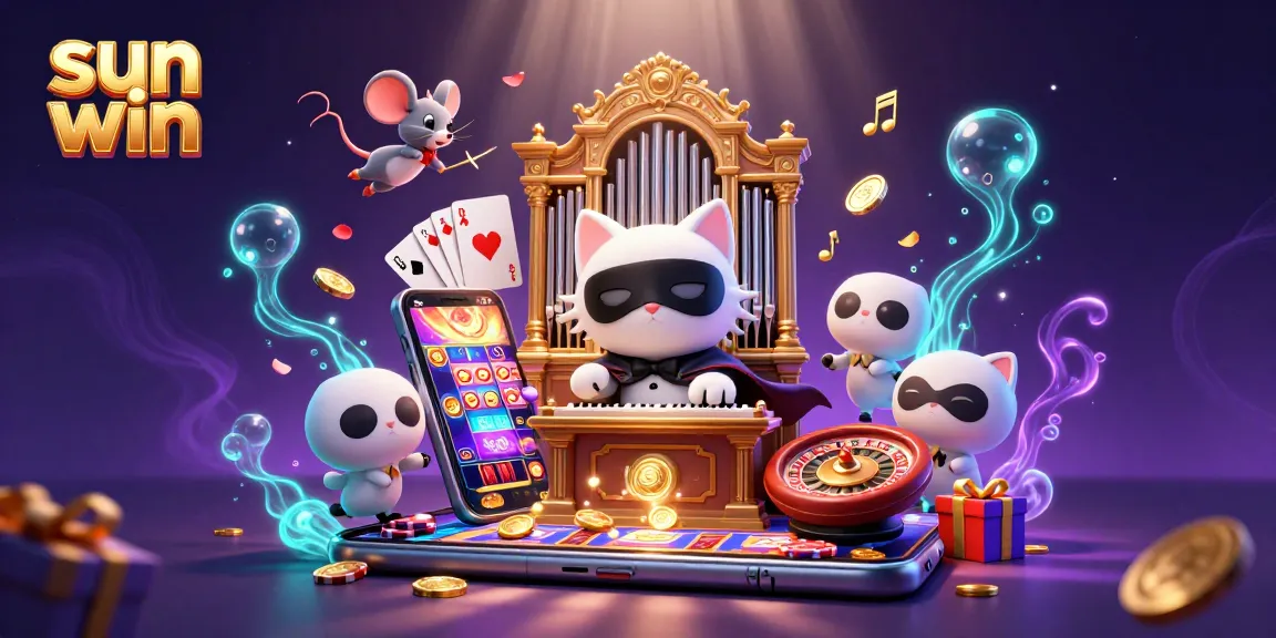 Experience exciting slot gameplay at sun win with glamorous casino visuals in a vibrant 3D scene.