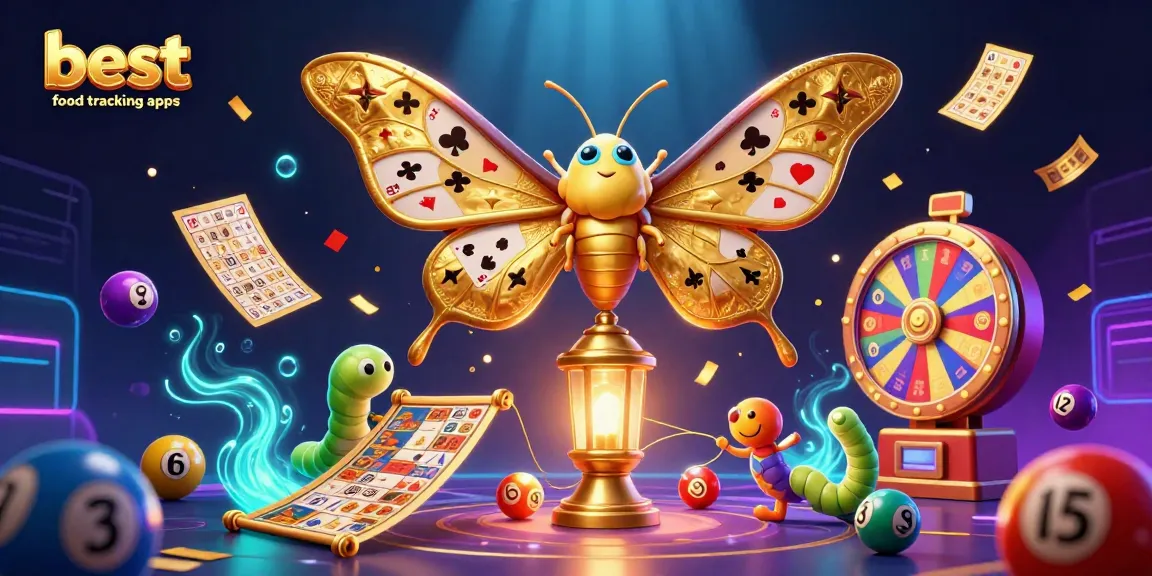 Spin to win with the best food tracking apps showcased in a vibrant casino scene.